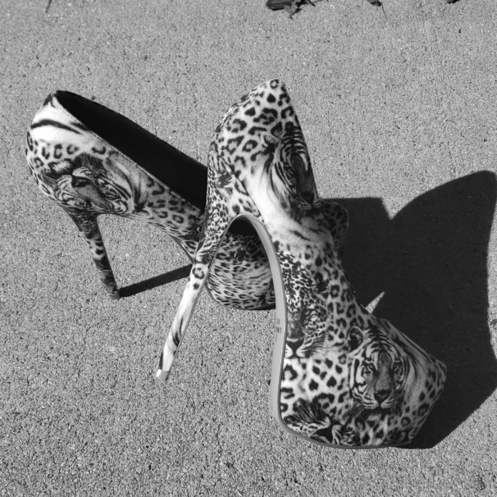 Tiger high heels